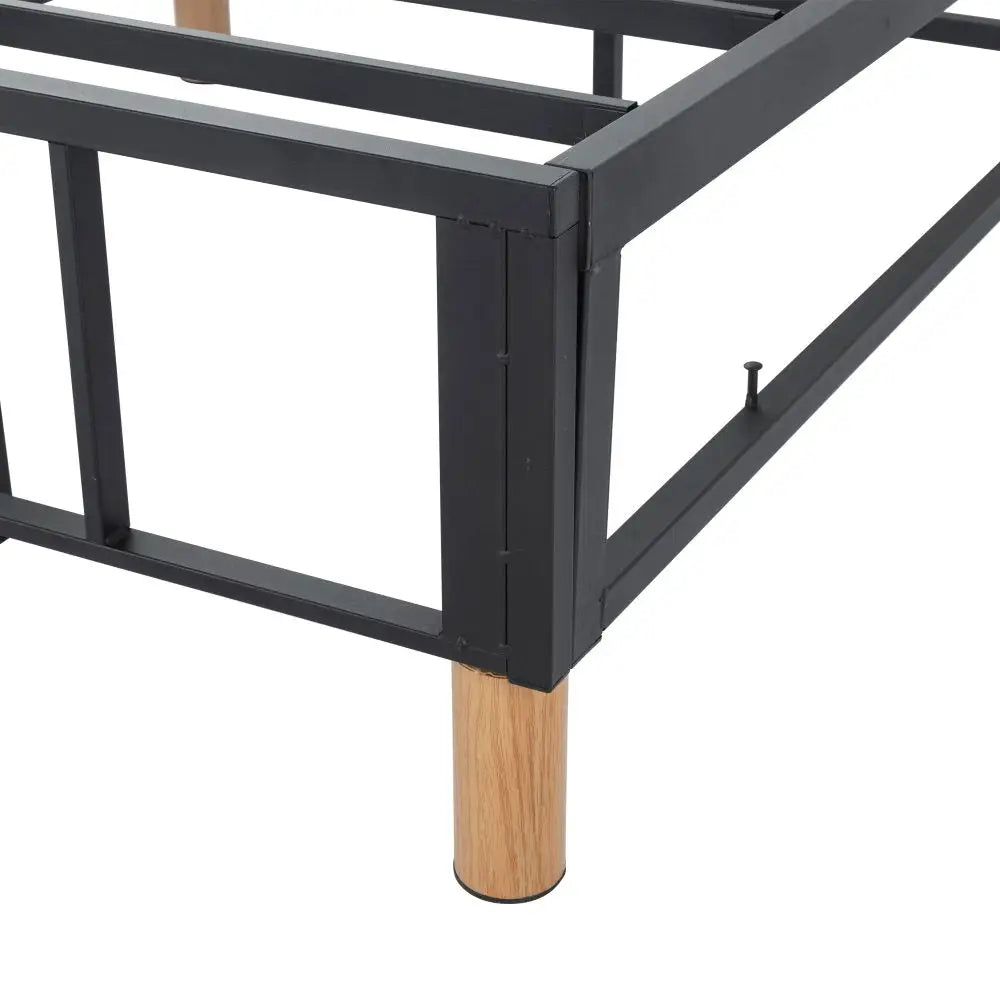 Metal Bedframe Mattress Foundation (Light Grey) – Single - Furniture > Bedroom