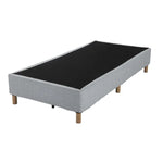 Metal Bedframe Mattress Foundation (Light Grey) – Single - Furniture > Bedroom
