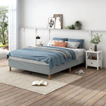 Metal Bedframe Mattress Foundation (Light Grey) – Single - Furniture > Bedroom