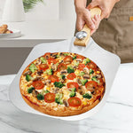 Metal Pizza Peel with Foldable Wood Handle - Home & Garden > Kitchenware