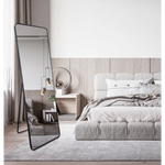 Metal Rectangle Black Free Standing Mirror - 50cm x 170cm - Home & Garden > Decor > Mirrors
