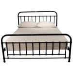 Metallica Queen Bed Size Metal Frame Platform Mattress Base - Black - Furniture > Bedroom