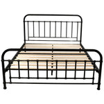 Metallica Queen Bed Size Metal Frame Platform Mattress Base - Black - Furniture > Bedroom
