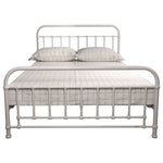 Metallica Queen Bed Size Metal Frame Platform Mattress Base - White - Furniture > Bedroom