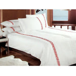 Metropolitan Haze Red Quilt Cover Set King - Home & Garden > Bedding