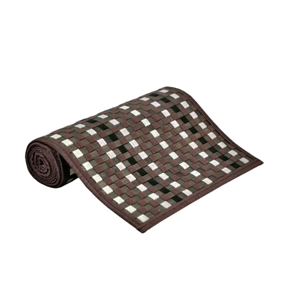 Mia 2 Tone Brown Bamboo Table Runner 140 x 33cm - Home & Garden > Kitchenware