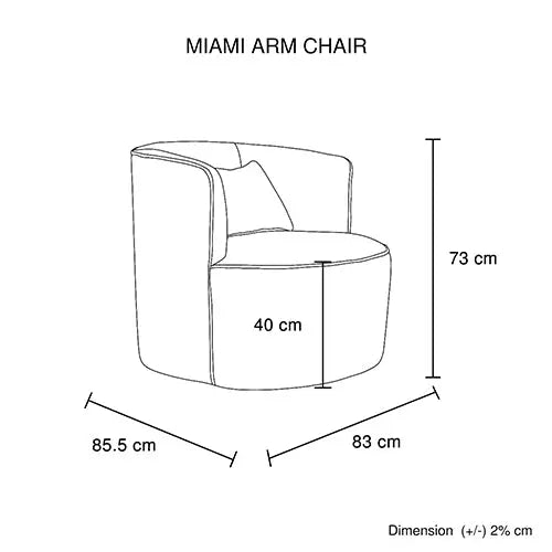 Miami Arm Chair Grey Fabric Upholstery Stripe Design Wooden Structure Rotating Metal Chassis - Furniture > Dining
