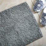 Microfiber Shower & Bathroom Bath Mat Non Slip Soft Pile Design (Beige) - Home & Garden > Bathroom Accessories