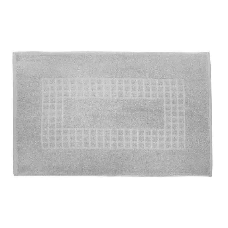 Microfiber Soft Non Slip Bath Mat Check Design (Grey) - Home & Garden > Bathroom Accessories