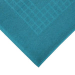 Microfiber Soft Non Slip Bath Mat Check Design (Petrol) - Home & Garden > Bathroom Accessories