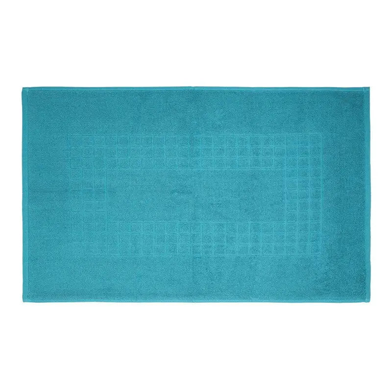 Microfiber Soft Non Slip Bath Mat Check Design (Petrol) - Home & Garden > Bathroom Accessories