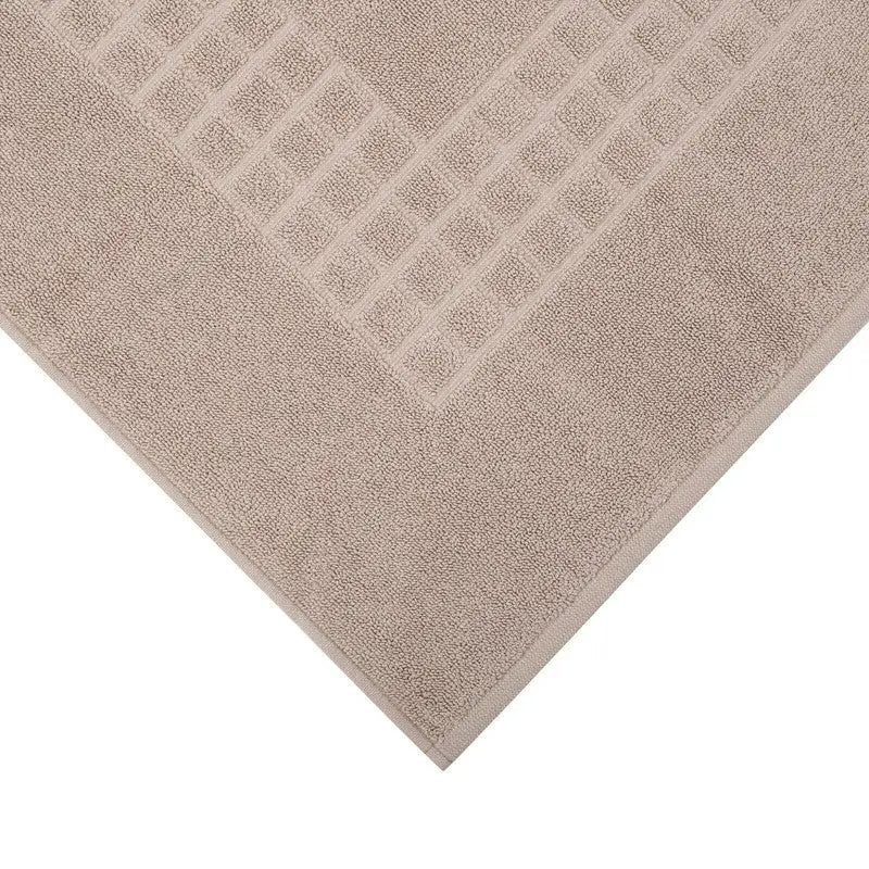 Microfiber Soft Non Slip Bath Mat Check Design (Taupe) - Home & Garden > Bathroom Accessories