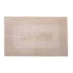Microfiber Soft Non Slip Bath Mat Check Design (Taupe) - Home & Garden > Bathroom Accessories