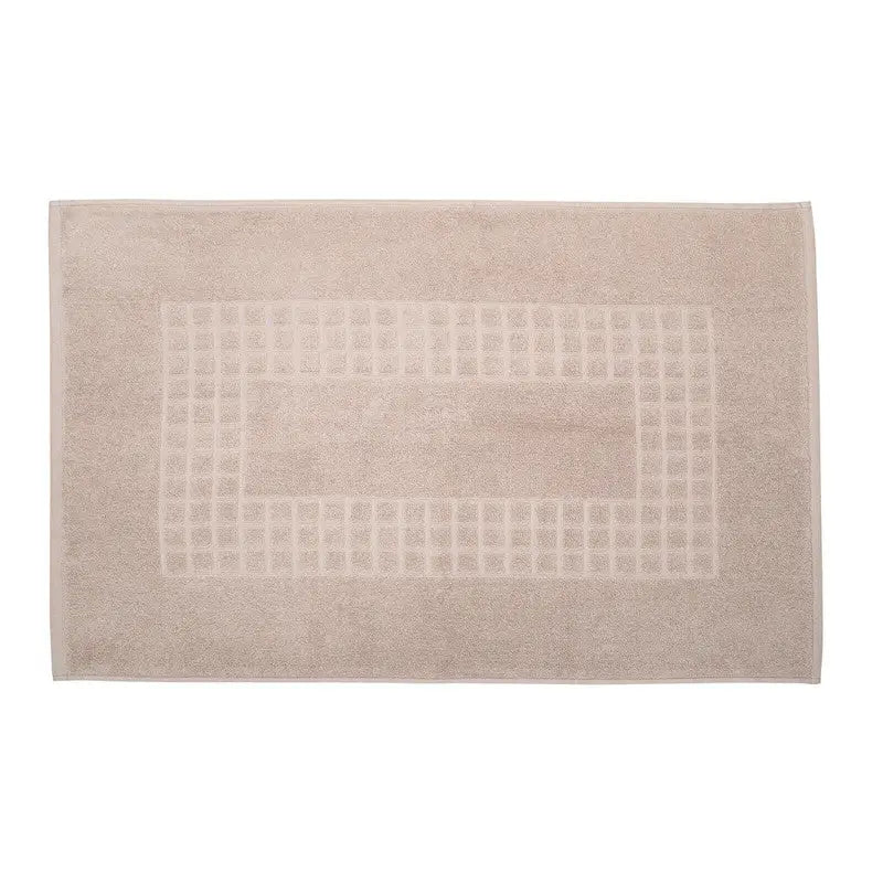 Microfiber Soft Non Slip Bath Mat Check Design (Taupe) - Home & Garden > Bathroom Accessories