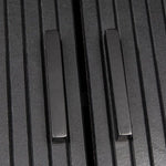 Mid-Century Black Ribbed Sideboard - Furniture > Dining
