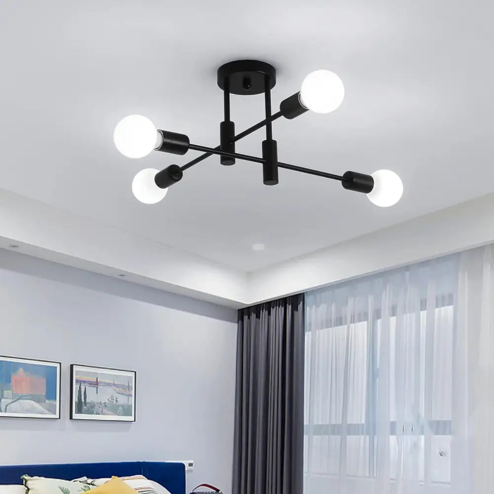 Mid Century Chandelier Modern 4-Light - Home & Garden > Lighting > Night Lights & Ambient Lighting