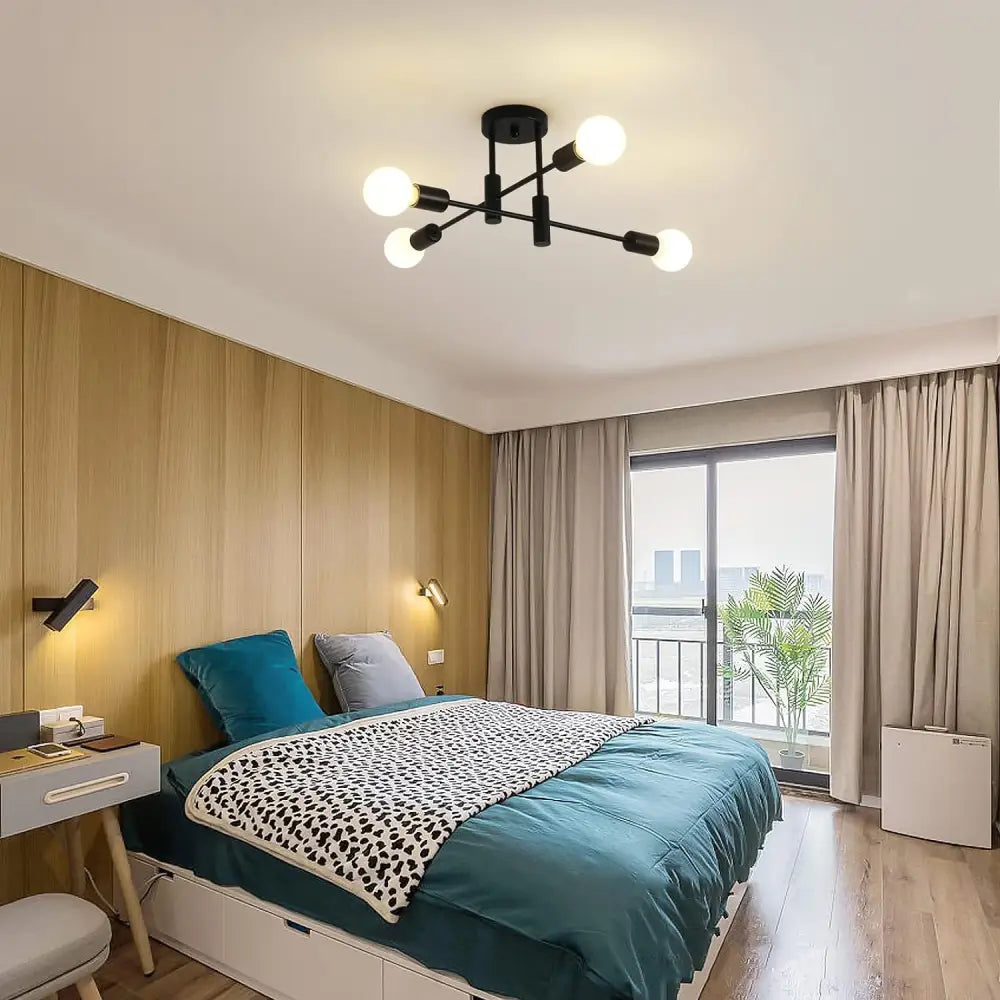 Mid Century Chandelier Modern 4-Light - Home & Garden > Lighting > Night Lights & Ambient Lighting