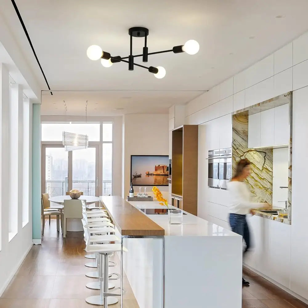 Mid Century Chandelier Modern 4-Light - Home & Garden > Lighting > Night Lights & Ambient Lighting
