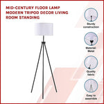 Mid-Century Floor Lamp Modern Tripod Decor Living Room Standing - Home & Garden > Lighting