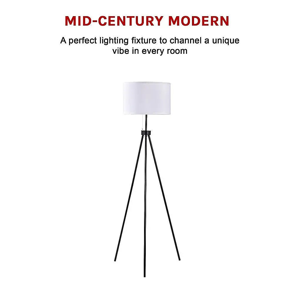 Mid-Century Floor Lamp Modern Tripod Decor Living Room Standing - Home & Garden > Lighting