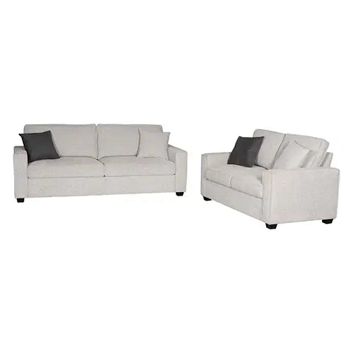 Milano 3-2 Seater Sofa Set Polyester Fabric Multilayer Two Pillows Attached Individual Pocket Spring - Furniture > Bar