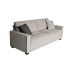 Milano 3 Seater Sofa Set Polyester Fabric Multilayer Two Pillows Attached Individual Pocket Spring - Furniture > Bar