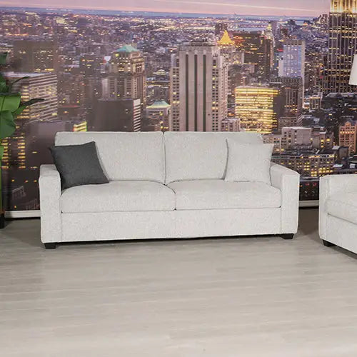 Milano 3 Seater Sofa Set Polyester Fabric Multilayer Two Pillows Attached Individual Pocket Spring - Furniture > Bar