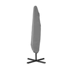 Milano 3M Outdoor Umbrella Cantilever With Protective Cover Patio Garden Shade - Grey - Furniture > Outdoor > Outdoor