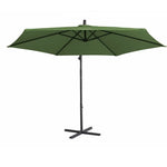 Milano 3M Outdoor Umbrella Cantilever With Protective Cover Patio Garden Shade - Green - Furniture > Outdoor > Outdoor