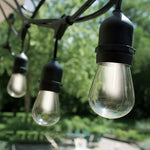 Milano Decor Edison Globe Solar Powered Lamp String Lights - White - 20 Lights - Home & Garden > Lighting
