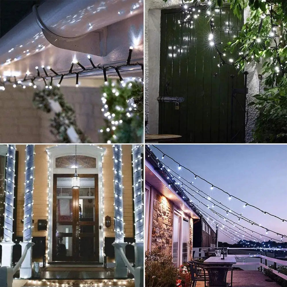 Milano Decor Outdoor LED Plug In Fairy Lights - White - 200 Lights - Home & Garden > Lighting
