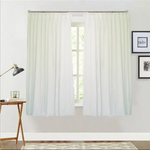 Milk White Curtain 130x160cm PINCH PLEAT High Level Fabric 1 Panel for wall - Home & Garden > Curtains > Curtains &