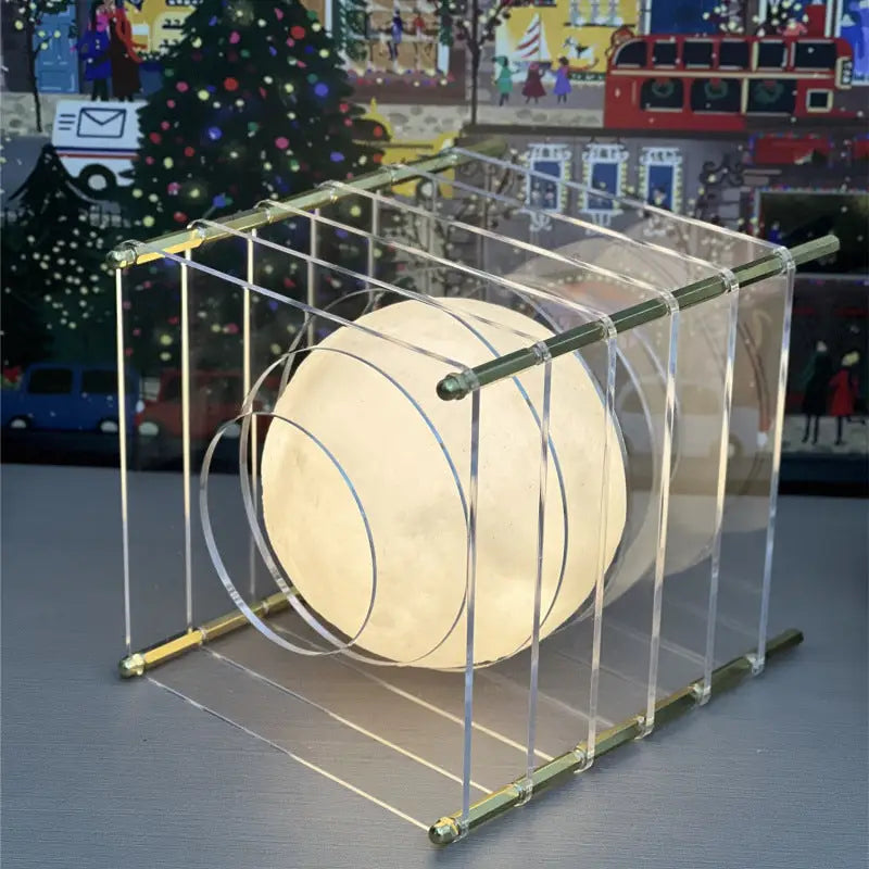 Minimalist Layered Acrylic Moon Lamp - USB Touch Dimmable (Transparent Moon Lamp) - Home & Garden > Lighting > Night