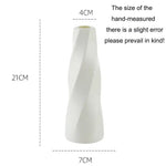 Minimalist Living Room Dried Flower Vase Decor - Milk White - Home & Garden > Decor > Vases & Table Decor