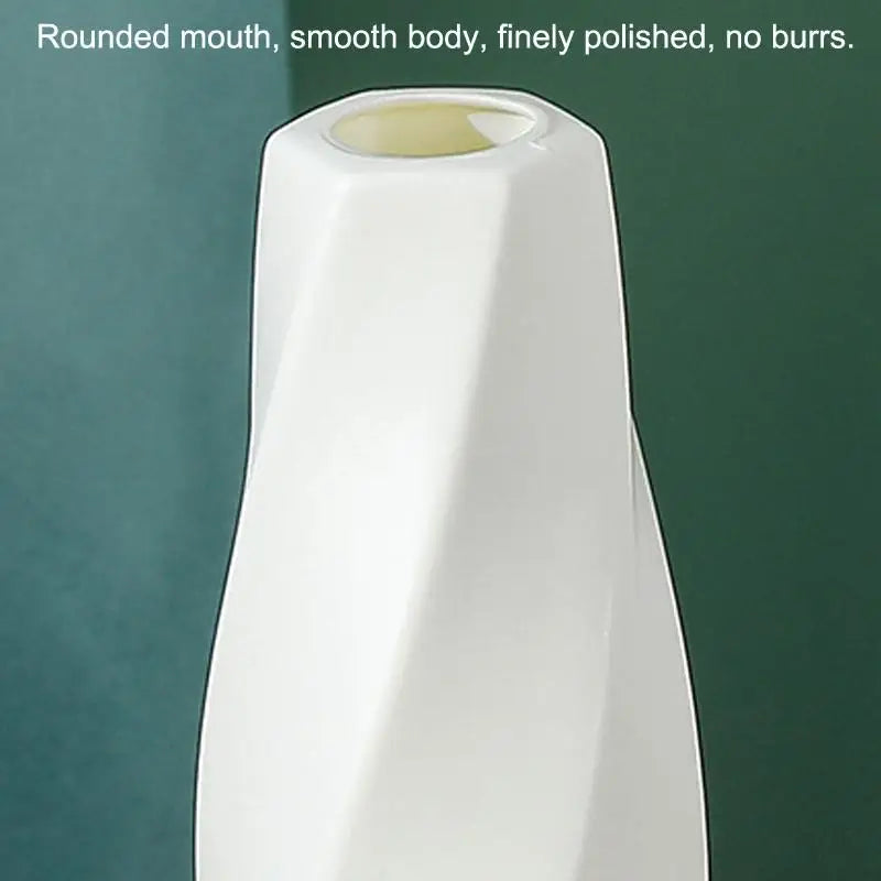 Minimalist Living Room Dried Flower Vase Decor - Milk White - Home & Garden > Decor > Vases & Table Decor