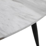 Minimalist Marble Effect Round Coffee Table - Furniture > Living Room