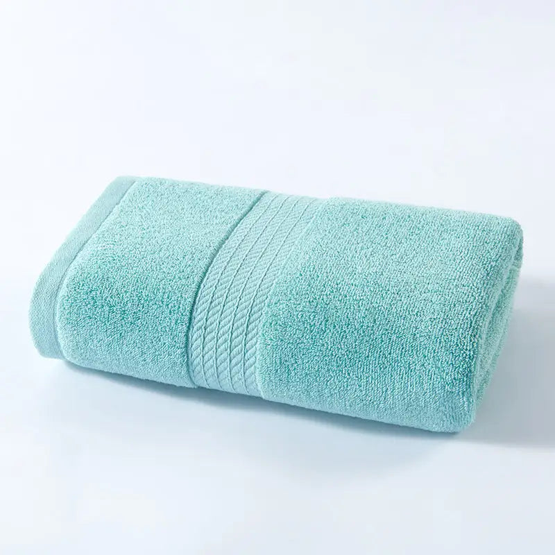 Mint Green Premium Thick Cotton Bath Towel for Adults - Soft and Absorbent Bathroom Towel - Home & Garden > Bathroom