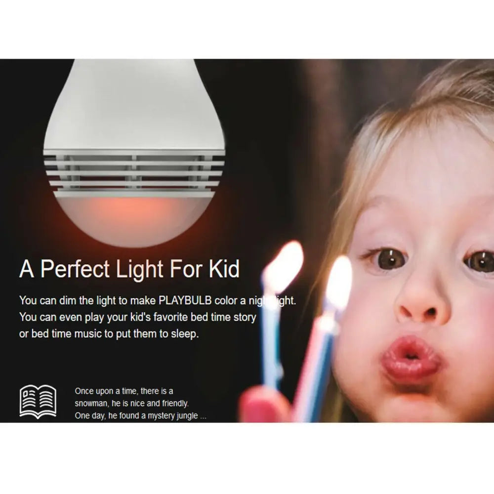 MiPow Playbulb STUDIO Gift Set Novelty LED Light Bulb & Candle Bluetooth Audio - Occasions > Party Lights