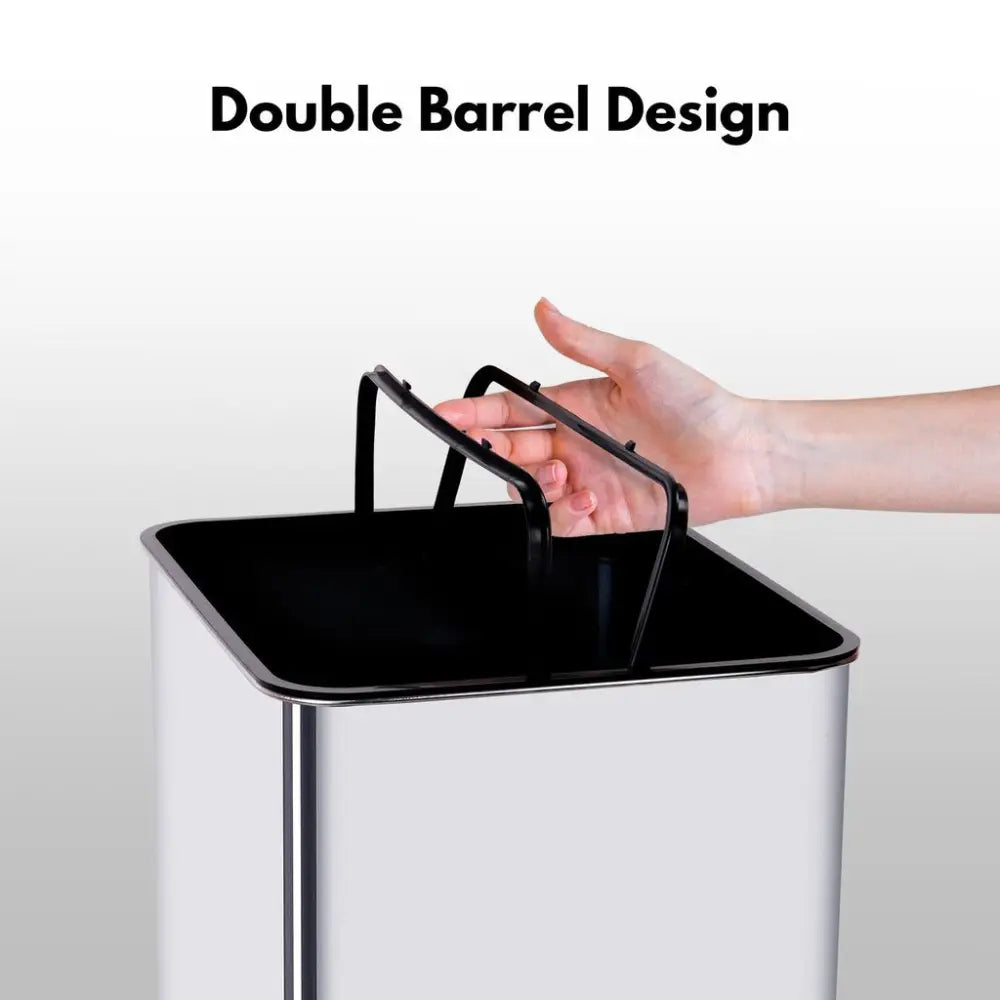 MIRAKLASS Sensor Bin 50L Narrow Black Square MK-SB-111-JR - Home & Garden > Kitchen Bins