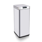 MIRAKLASS Sensor Bin 50L Narrow Silver Square MK-SB-110-JR - Home & Garden > Kitchen Bins