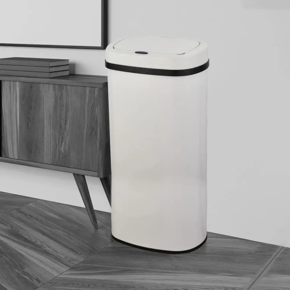 MIRAKLASS Sensor Bin 70L White Oval MK-SB-105-JR - Home & Garden > Kitchen Bins