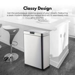 MIRAKLASS Sensor Bin 70L Wide Silver Square MK-SB-106-JR - Home & Garden > Kitchen Bins
