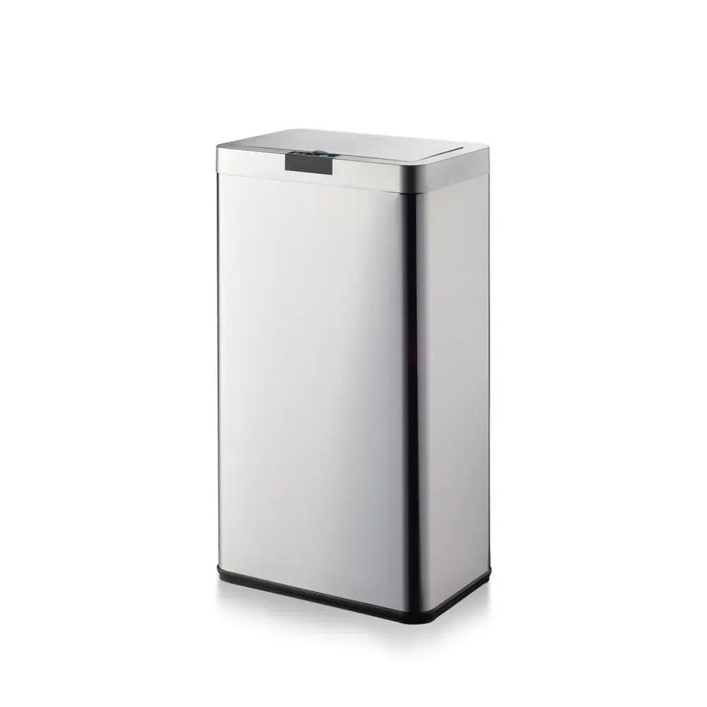 MIRAKLASS Sensor Bin 70L Wide Silver Square MK-SB-106-JR - Home & Garden > Kitchen Bins