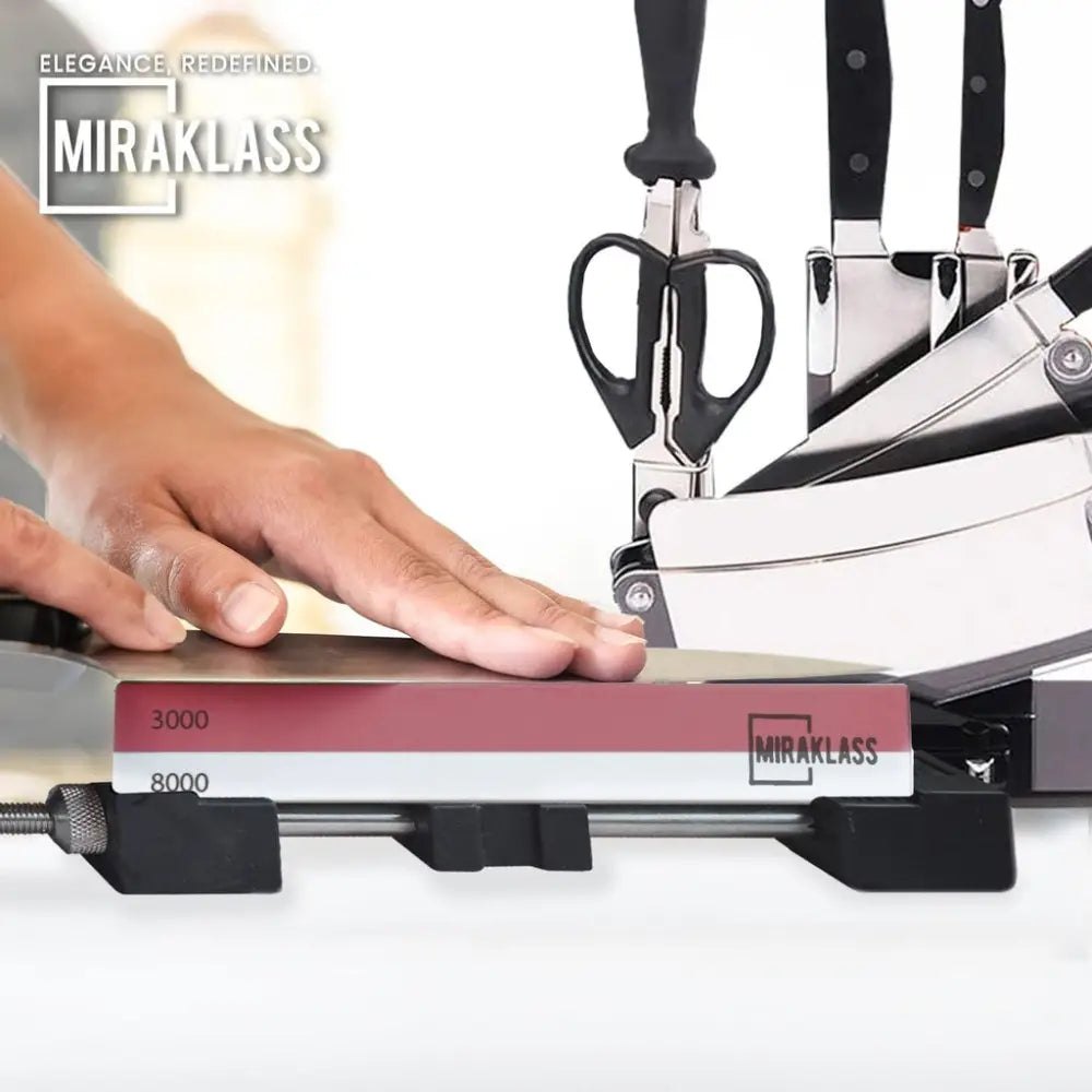 Miraklass Sharpening Stone Set (400/1000 + 3000/8000 Grit) MK-WS-100-RL - Home & Garden > Kitchenware
