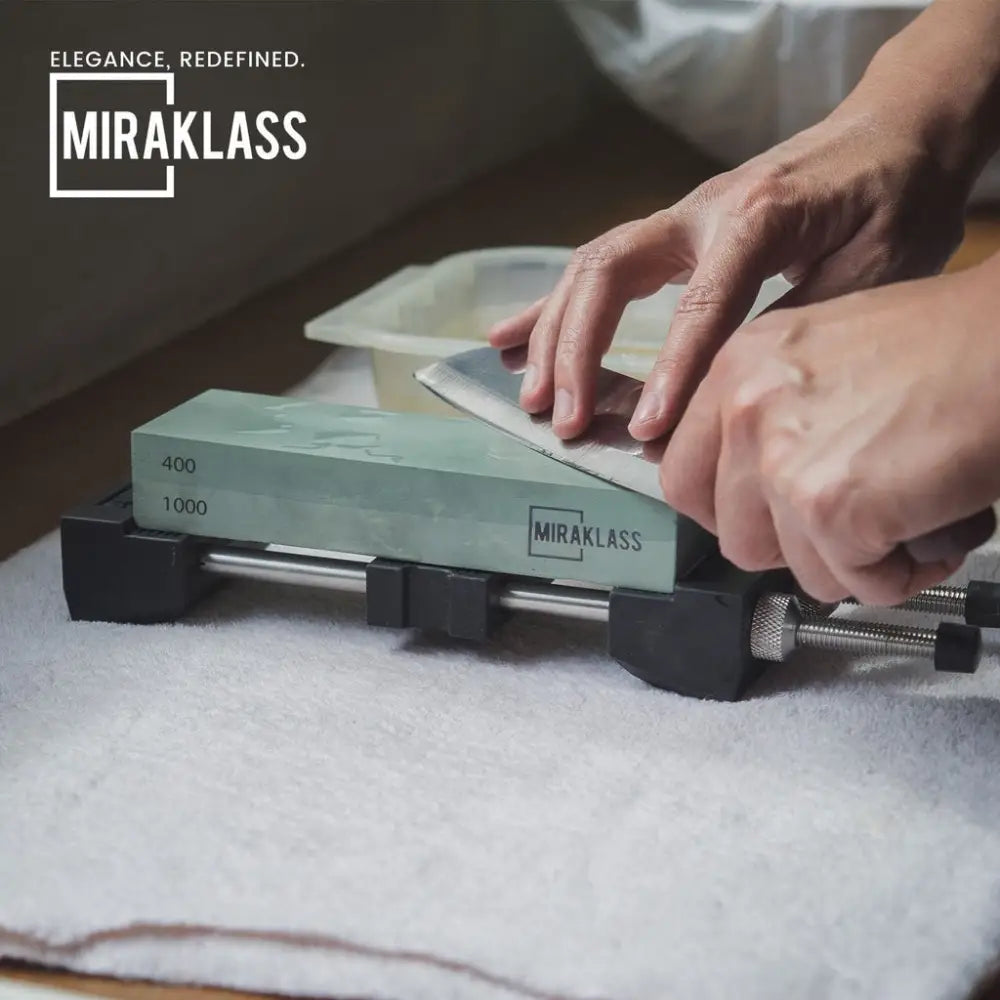 Miraklass Sharpening Stone Set (400/1000 + 3000/8000 Grit) MK-WS-100-RL - Home & Garden > Kitchenware