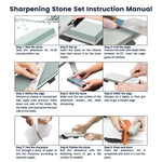 Miraklass Sharpening Stone Set (400/1000 + 3000/8000 Grit) MK-WS-100-RL - Home & Garden > Kitchenware