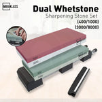 Miraklass Sharpening Stone Set (400/1000 + 3000/8000 Grit) MK-WS-100-RL - Home & Garden > Kitchenware