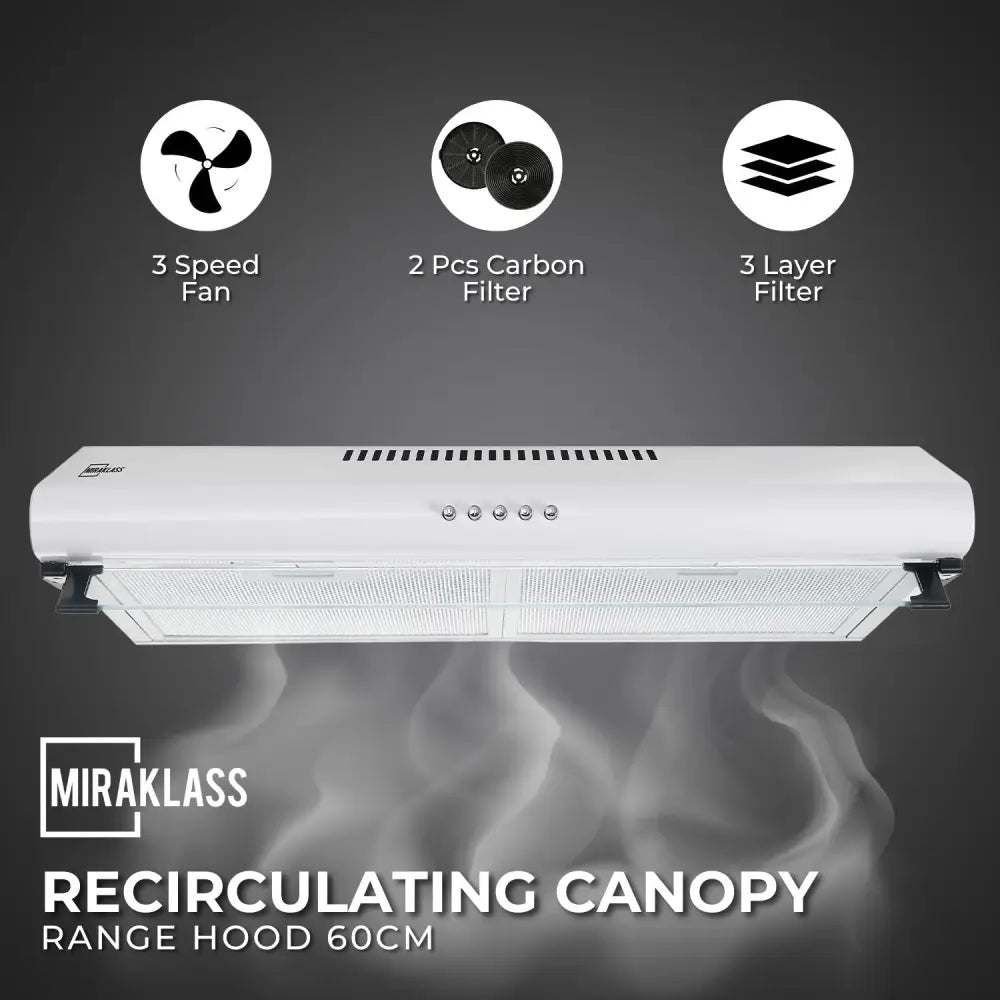 MIRAKLASS Slim Rangehood 60cm MK-RH-2560A-TF - Appliances > Kitchen Appliances
