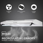 MIRAKLASS Slim Rangehood 90cm MK-RH-2590A-TF - Appliances > Kitchen Appliances