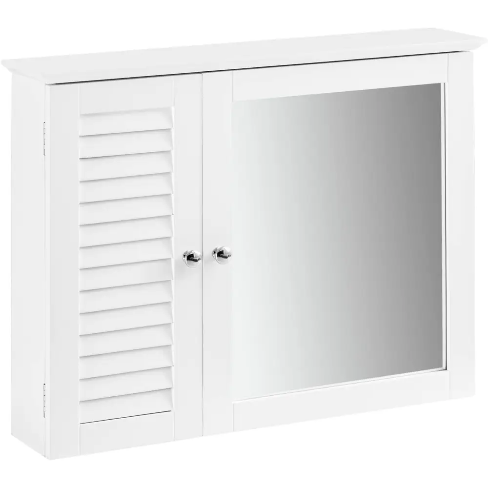 Mirror Cabinet Wall Cupboard White - Home & Garden > Storage